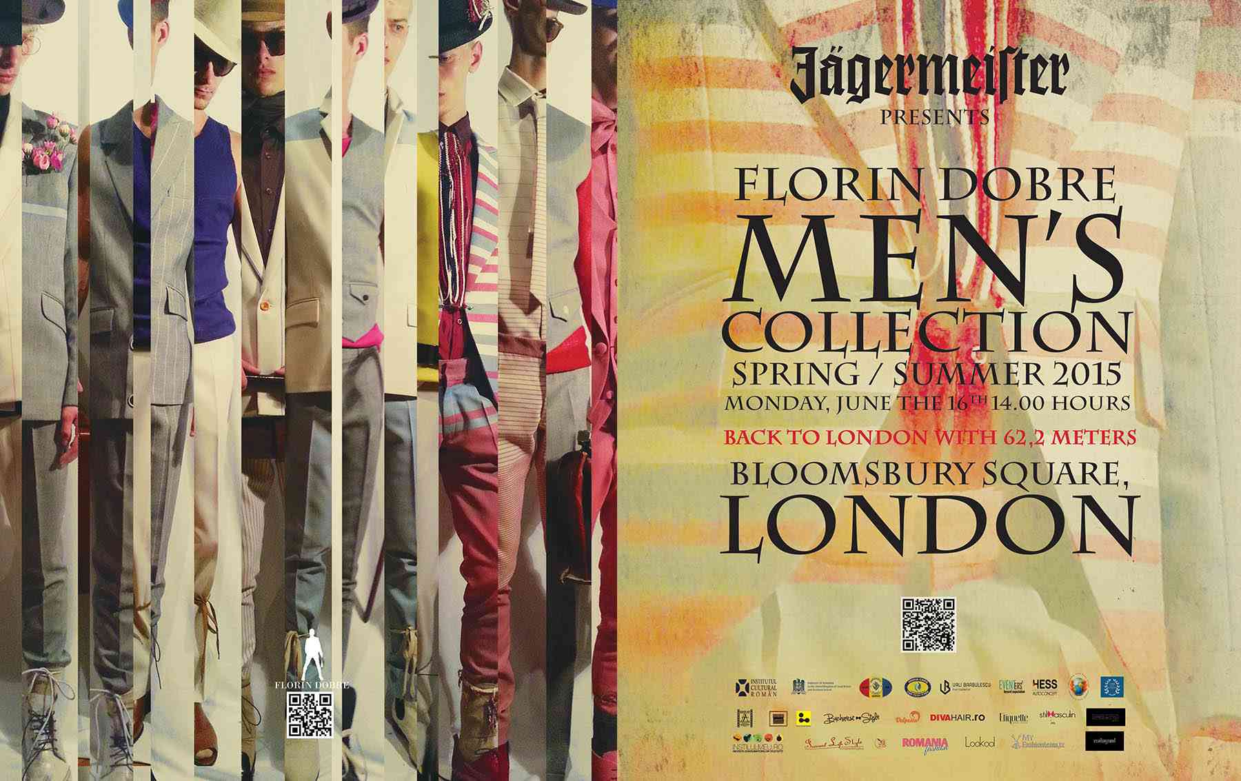 Un designer român prezintă, în Londra, colecţia care omagiază bărbaţii boemi