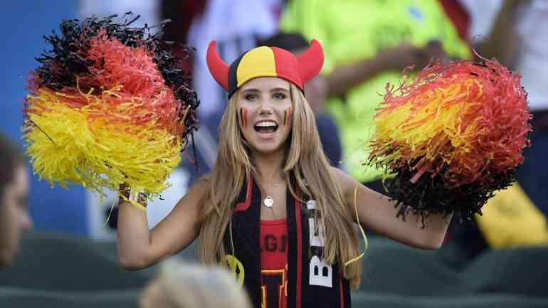 L’Oreal a ales pentru promovare o suporteră a Belgiei aflată în tribune la Cupa Mondială