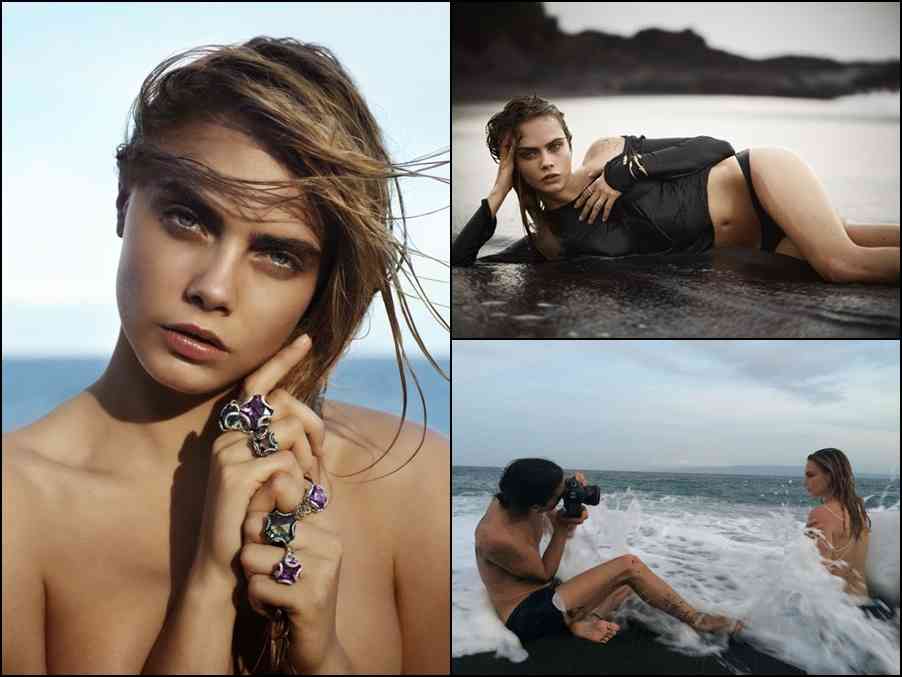 Cara Delevingne a pozat nud pentru o reclamă la bijuterii