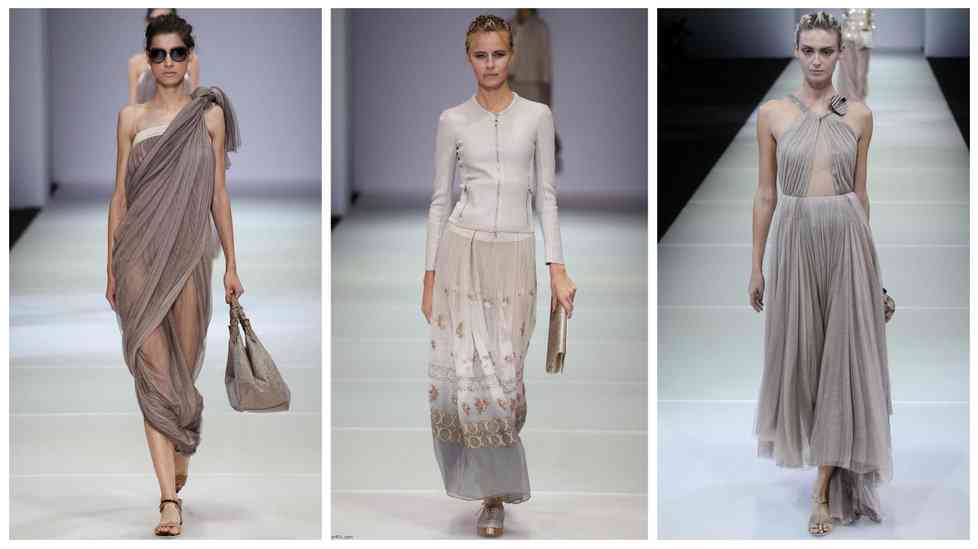 Colecția Giorgio Armani pentru primăvara / vara 2015 la Milano Fashion Week
