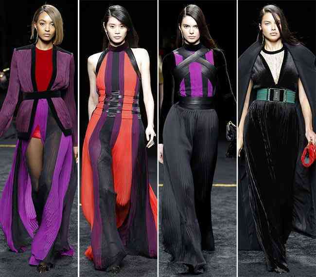 Colecția Balmain toamnă / iarnă 2015-2016 prezentată la Paris Fashion Week