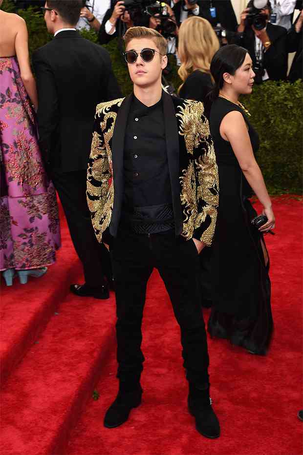 Justin Bieber in Balmain