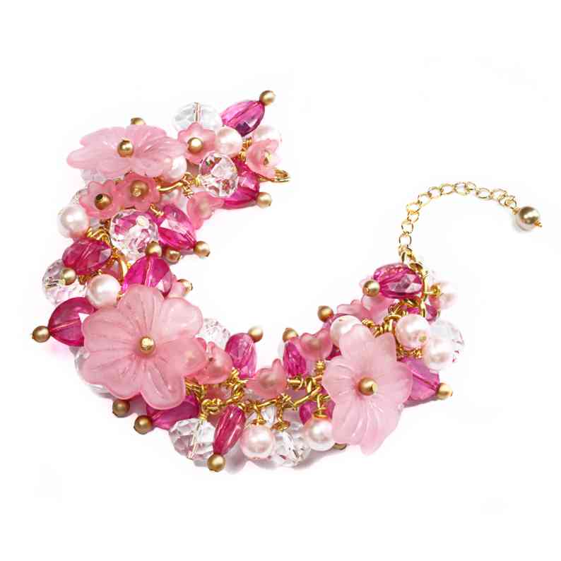 bratara flori handmade