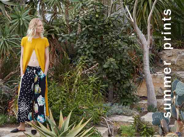 Noua linie Zara pune accentul pe imprimeuri