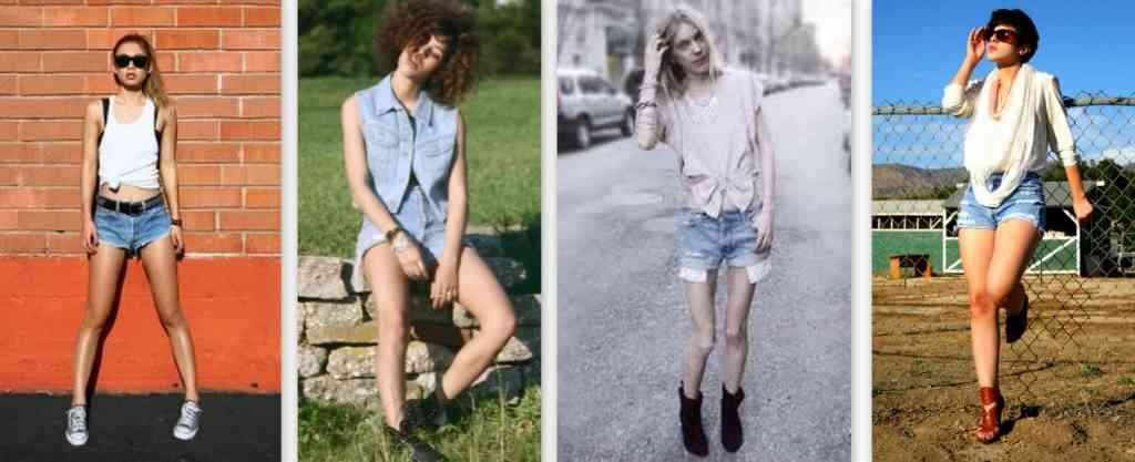 pantaloni de blugi scurti