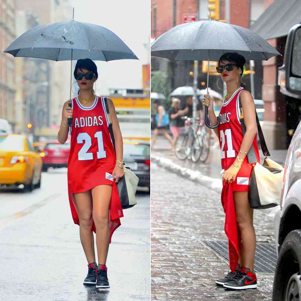 rihanna look de ploaie