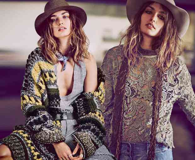 Modelul român Andreea Diaconu fața campaniei Free People 2015