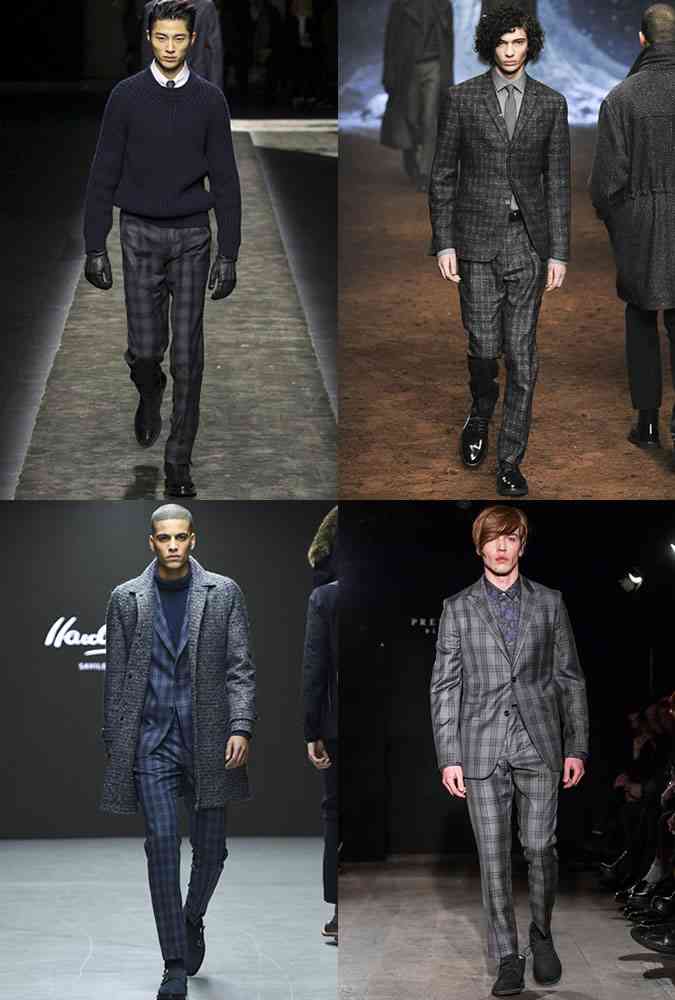 sacou si pantaloni in carouri