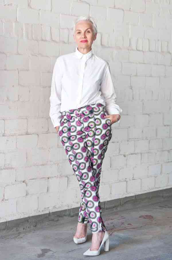 camasa alba si pantaloni evazati