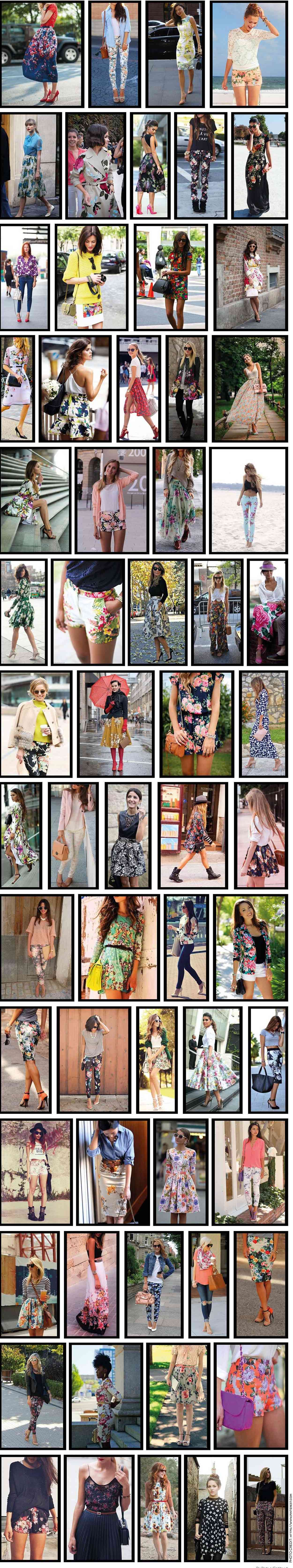 The best street style of Printed flower clothes spring 2015‏ b