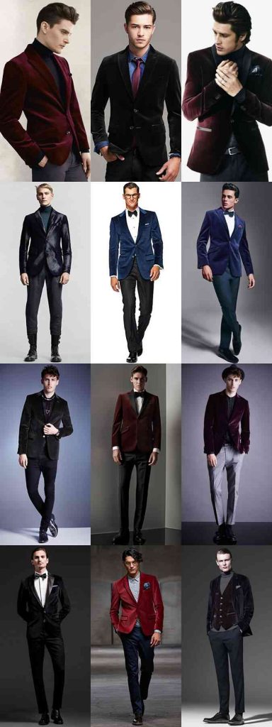 costumul cu sacou din catifea