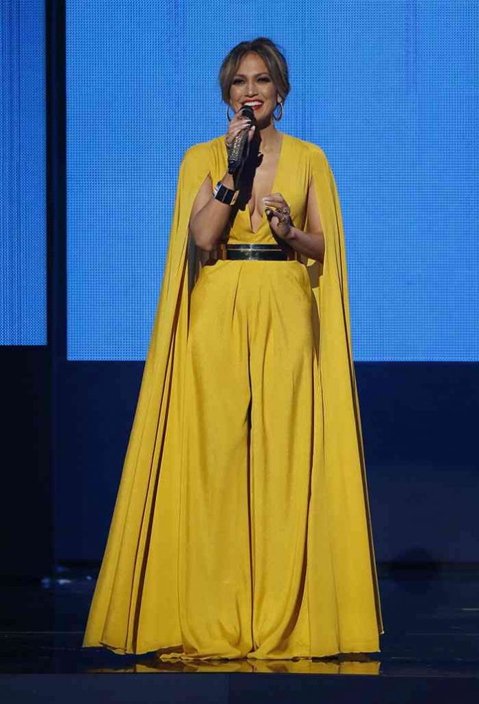 rochie galbenă j lo