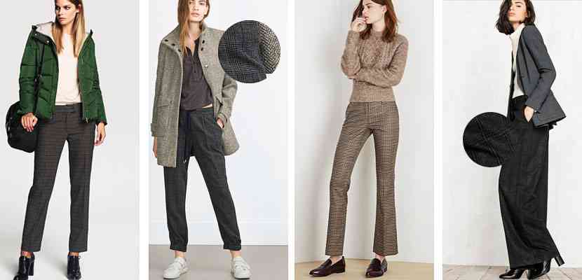 pantaloni in carouri