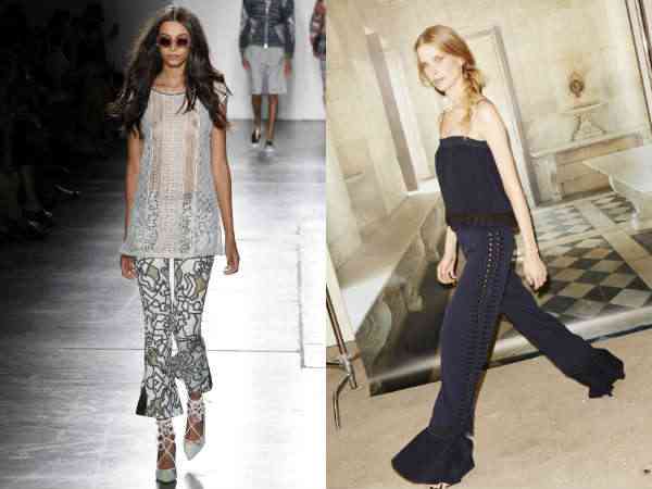 pantaloni evazati la moda