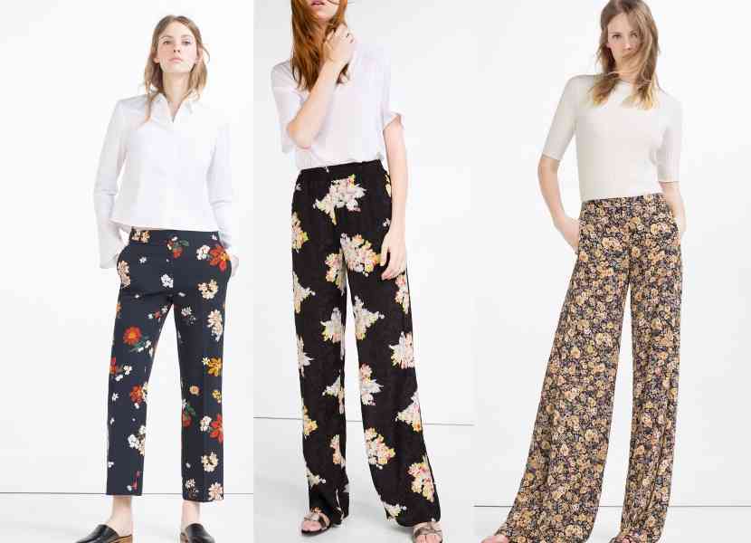 pantaloni imprimati primvara 2016