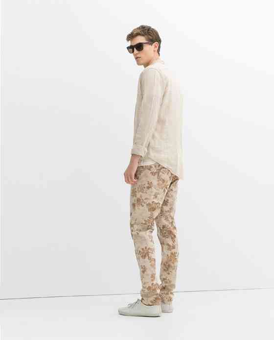 pantaloni imprimeu floral 2016
