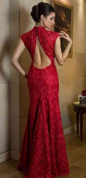 rochie rosie tina olari