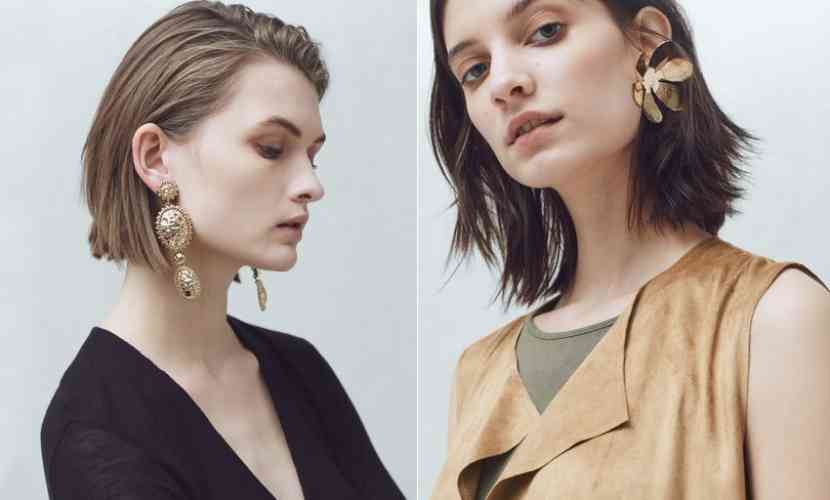 cercei moderni aurii