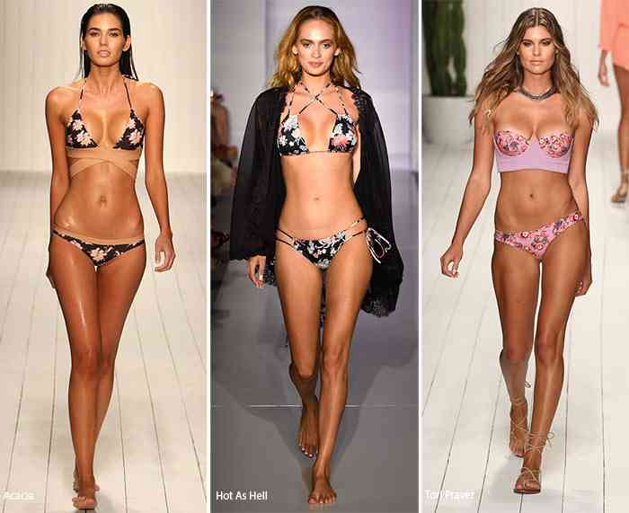 costume de baie florale