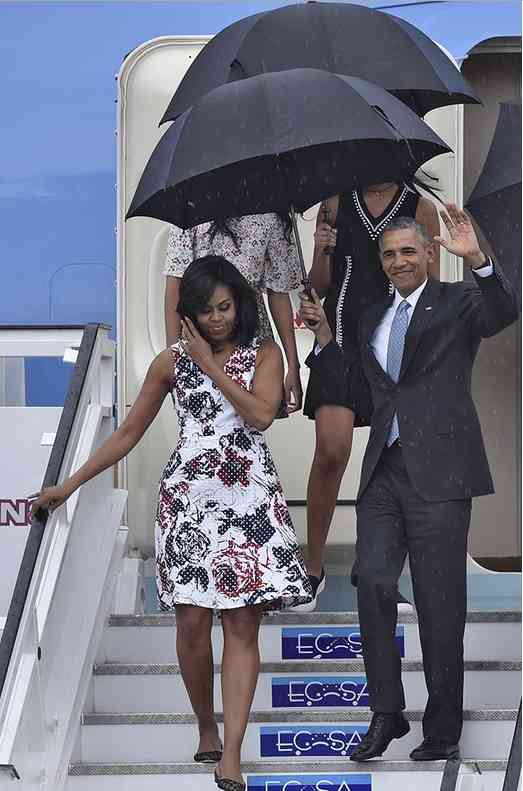 tinuta michelle obama cuba