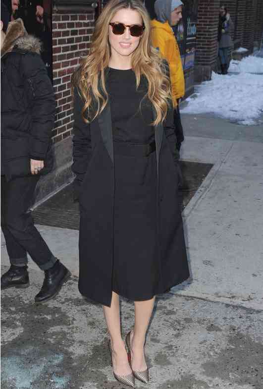 amber heard show letterman