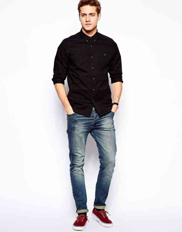 combinare camasa neagra barbati 2016