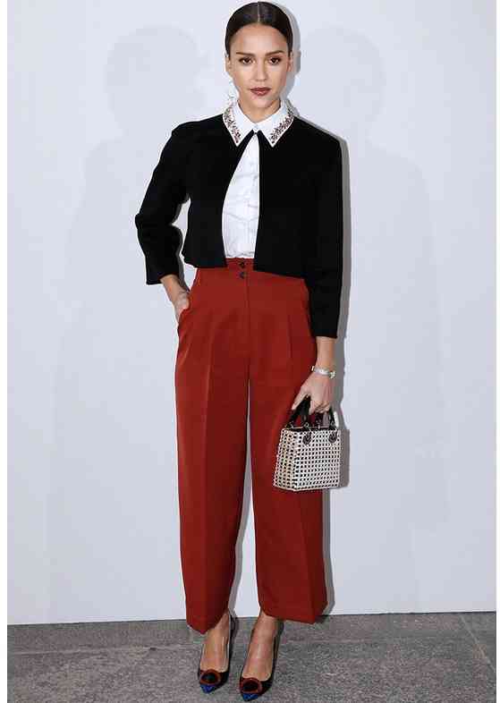 fusta pantaloni jessica alba
