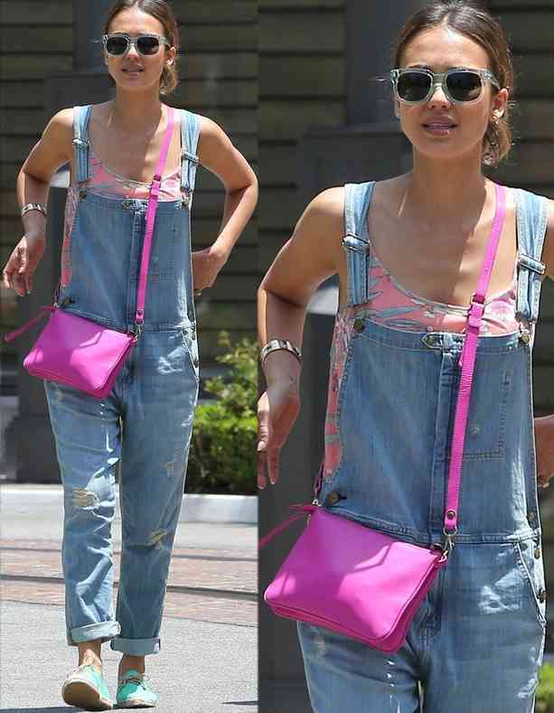 tinuta denim jessica alba