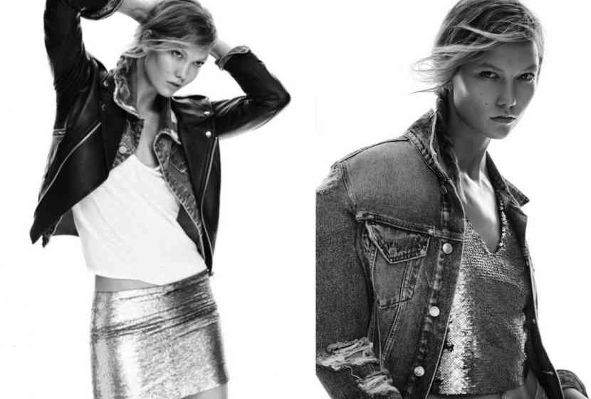 top și fusta metalice