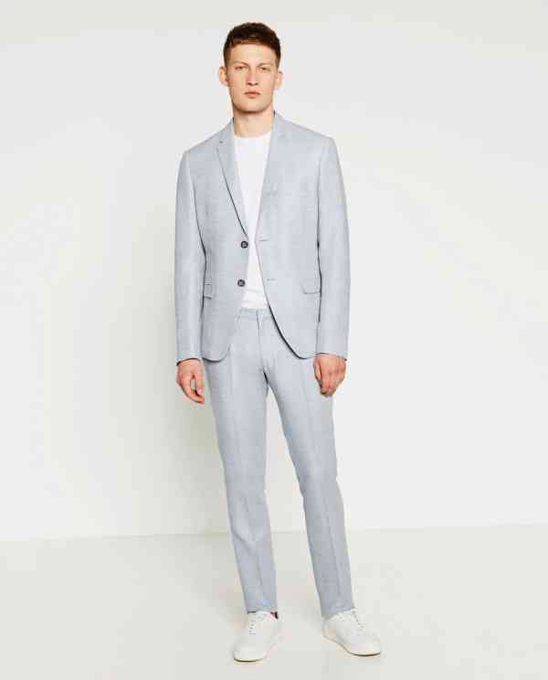 costum bleu ciel zara 2016