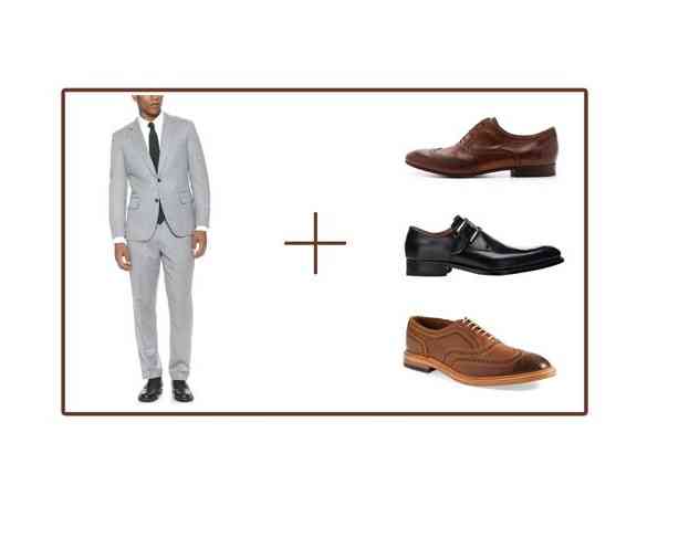 pantofi costum gri deschis