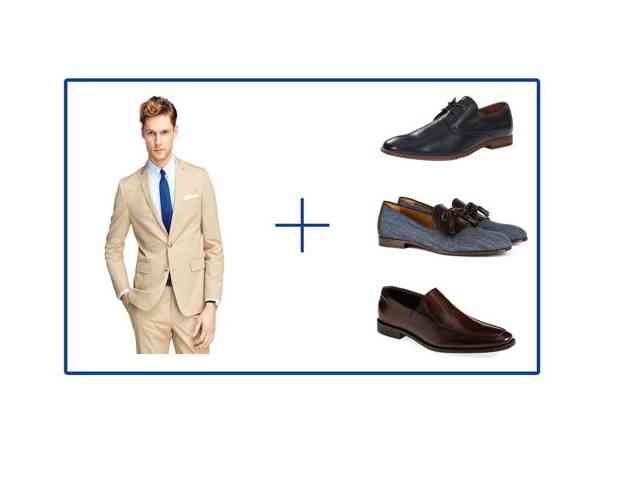 pantofi costum kaki
