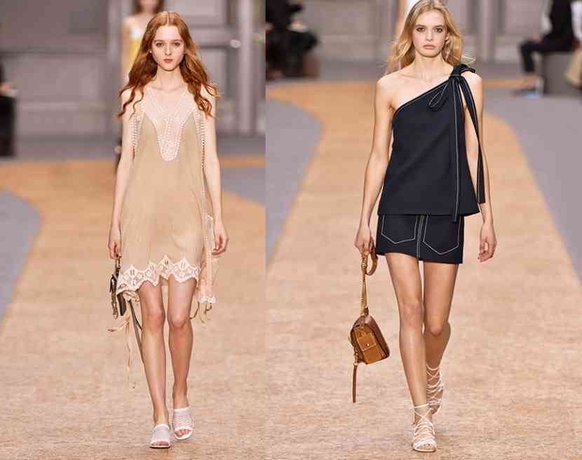 rochii scurte asimetrice chloe