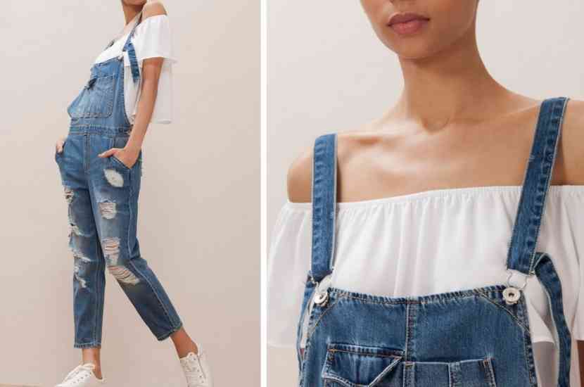 salopeta lunga denim