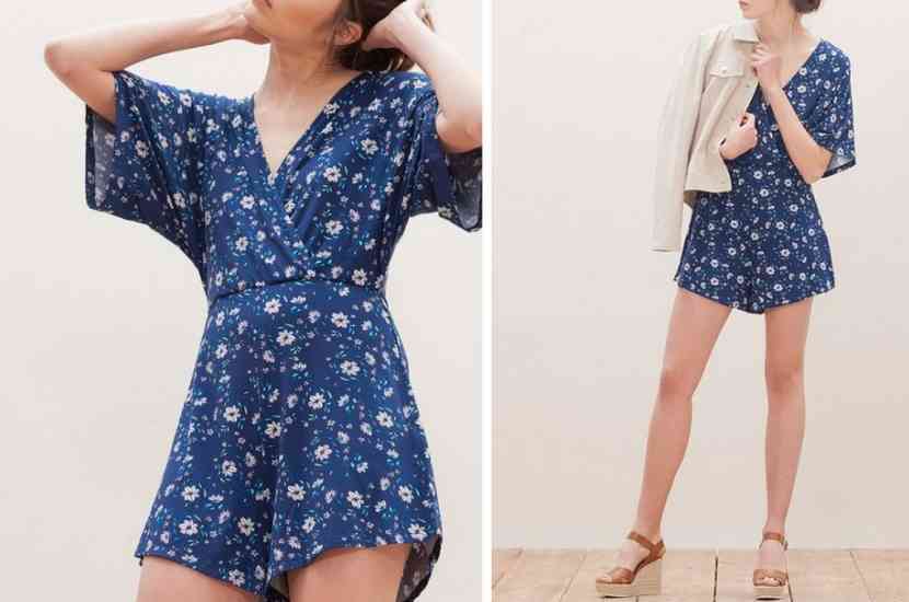 salopete scurte cu flori 2016