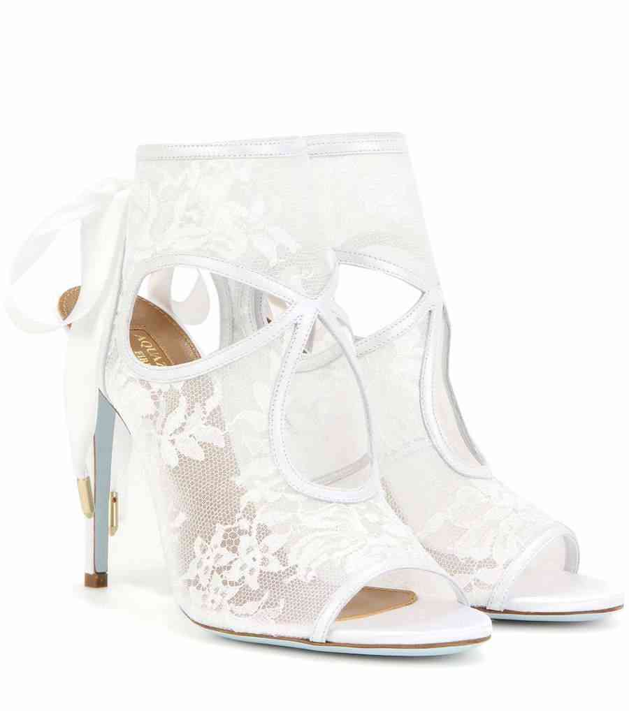sandale albe aquazzura