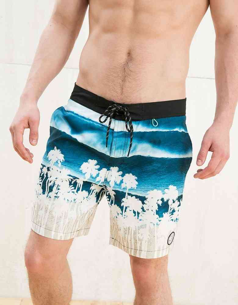 costum baie barbati imprimeu marin