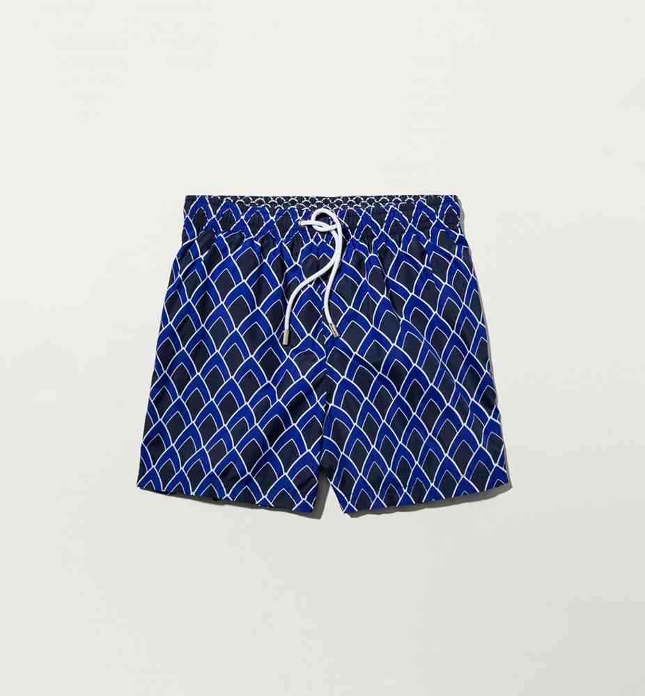 costum baie barbati imprimeu piramida