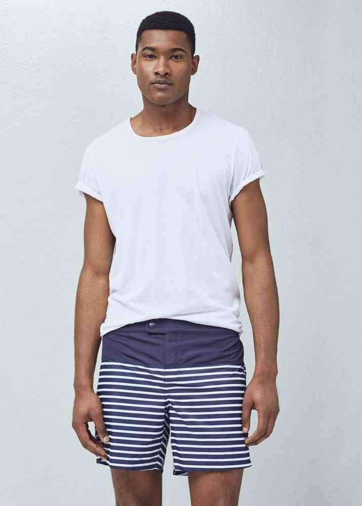 costum baie barbati marinaresc