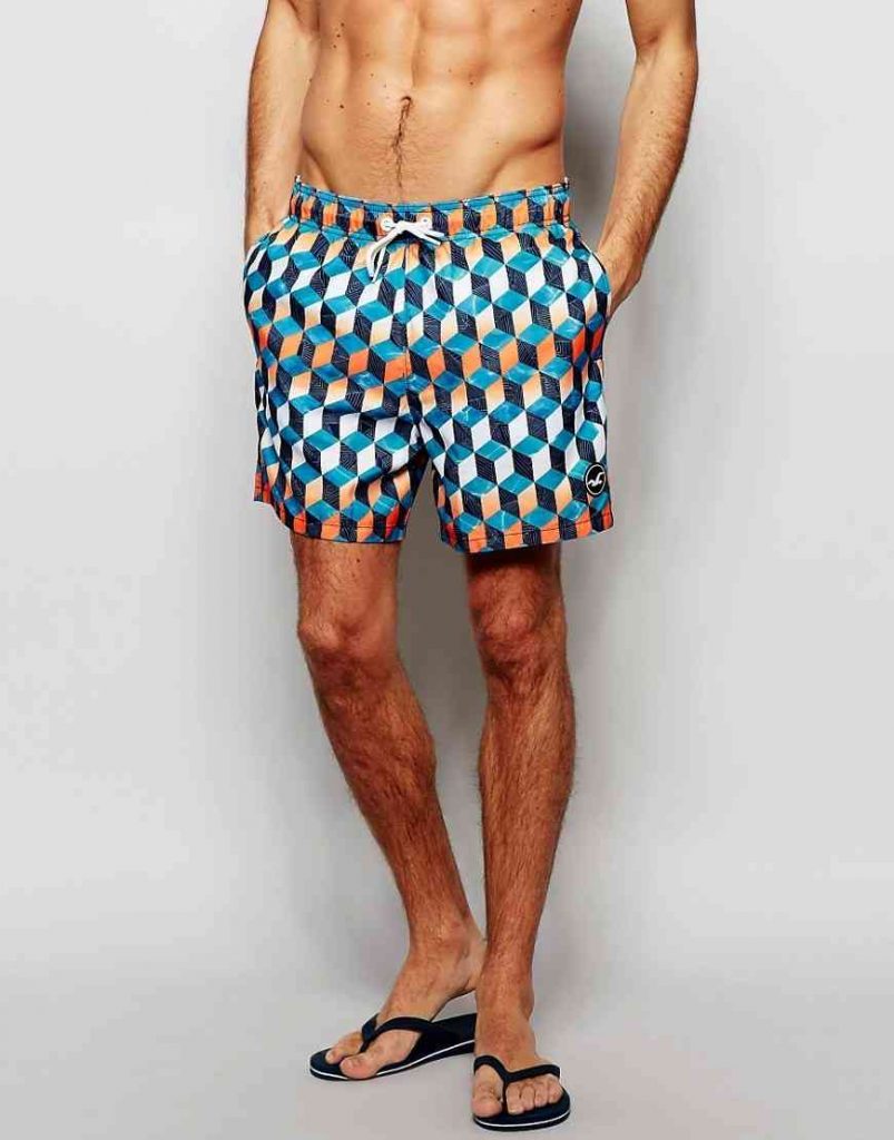 costum baie imprimat barbati