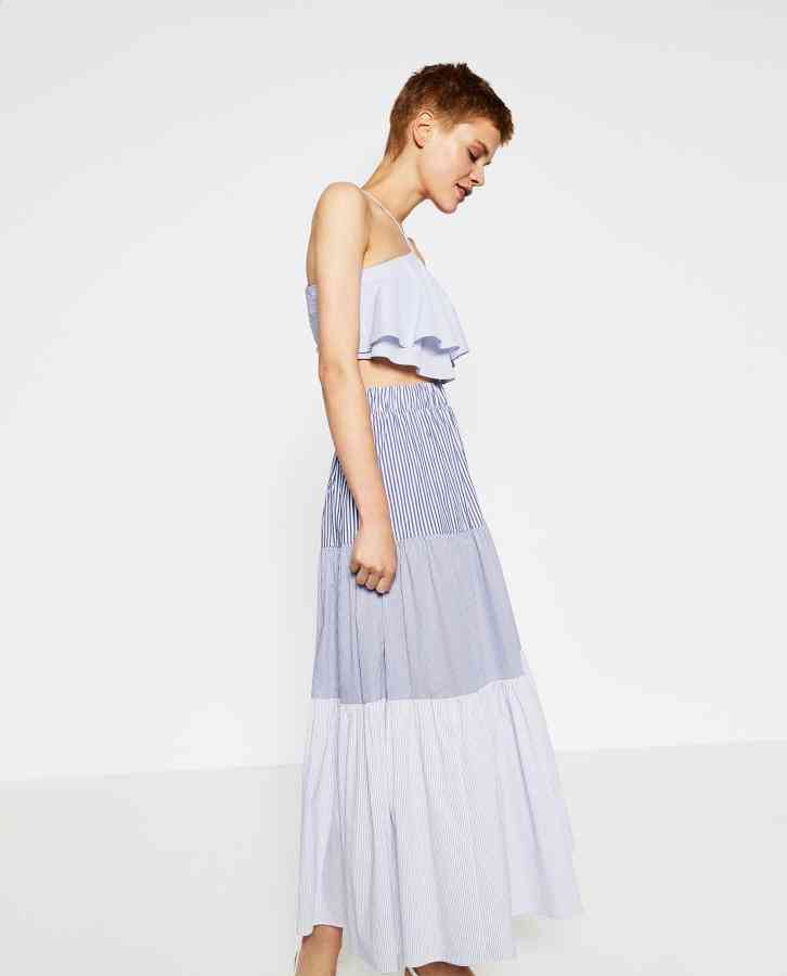 fusta lunga marca zara