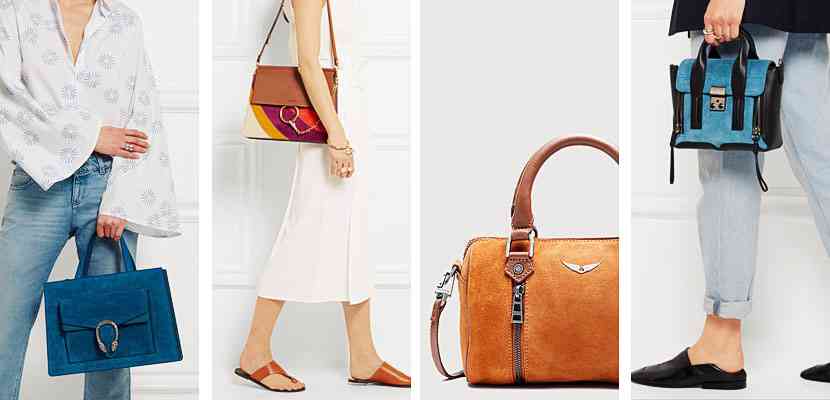 geanta mana piele intoarsa