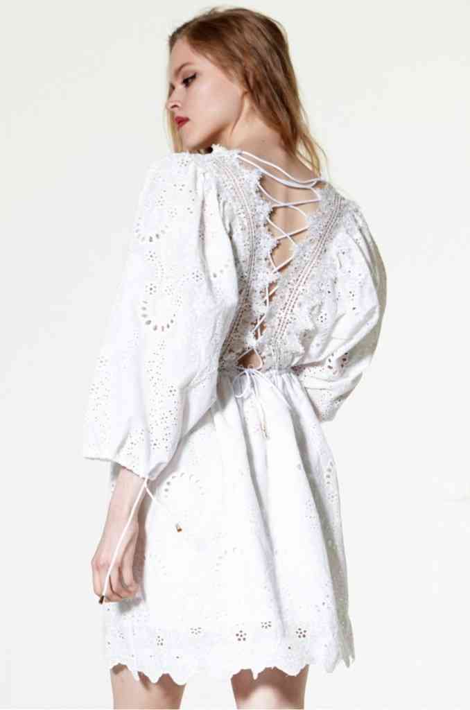 rochie alba storets