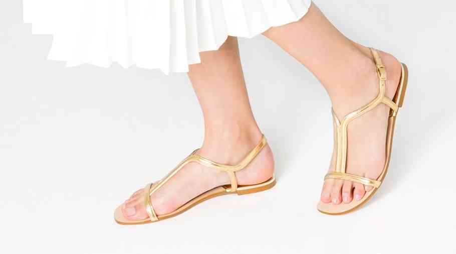 sandale metalizate zara