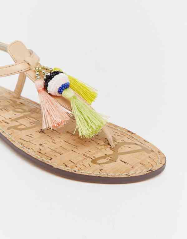 sandale pompoane cu margele