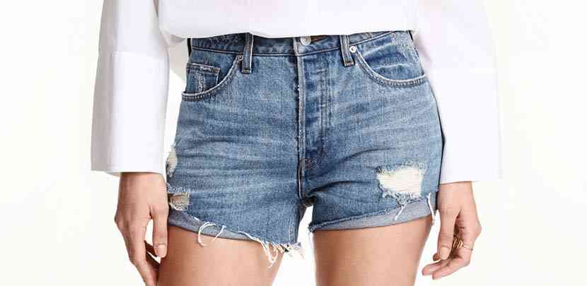 pantaloni scurti blugi hm