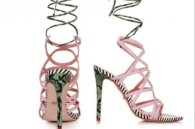 sandale romane animal print