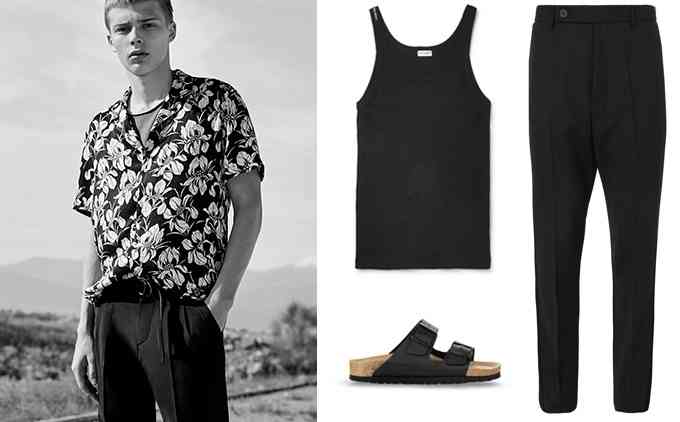 camasa hawaiana +pantaloni