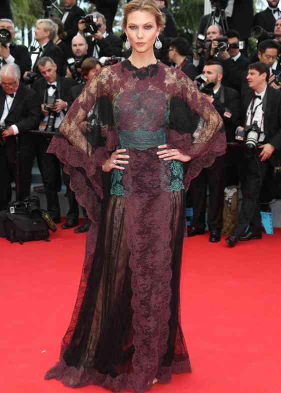 karlie kloss rochie dantela