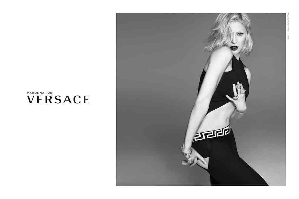 madonna pentru versace